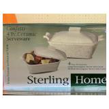 4 Pc. Ceramic Serving Set