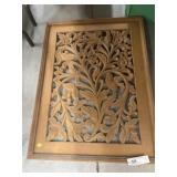 Scrollwork Carved Wall Hanging