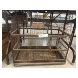 Vintage Wood Framed Birdcage