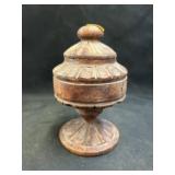 Carved Turned Wood Canister
