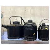 (3) Repainted Fuel Cans