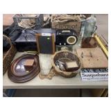 Stereo Receiver w/ Framed Goods & Home Decor