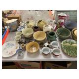 Asst. Pitchers, Stoneware Bowls & Mugs