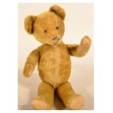 17" Antique American Gold Mohair Teddy Bear