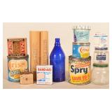 Vintage Kitchen Advertising & Cardboard Egg Holder