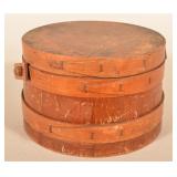 Primitive Wood Bail-Handled Firkin