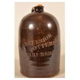 Albany Glaze Excelsior Pottery Parkersburg, WV Jug