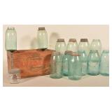 Vintage Group of Glass Canning Mason Jars