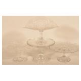 Vintage Glass Cake Stands & Fruit Compote