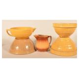 Yellowware Bowls & Wattware Pitcher