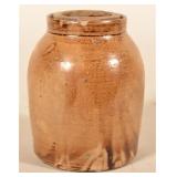 Small Salt-Glazed Stoneware Canning Jar
