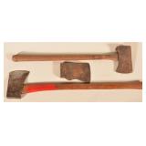 Stamped True Blue Single-Bit Axe w/ Others