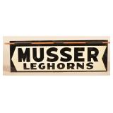 Musser Leghorns Double-Sided Advertising Sign