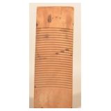 Antique Primitive Carved Wood Washboard