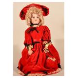 Porcelain 22" Hamburger & Co. Porcelain Doll
