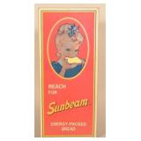 Vintage Cardboard Sunbeam Bread Hanging Sign