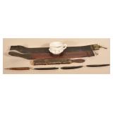 Mustache Cup, Vintage Straight Razors & Strops