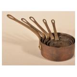 Excellent Set of Antique Copper & Brass Measures