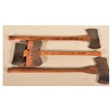 3 Double-Bit Vintage Felling Axes
