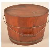 Bail-Handled Wood Preserves Bucket