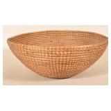 Very Large Antique Rye Straw Basket
