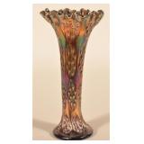Vintage Fenton Amethyst April Showers Swung Vase