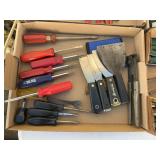 Hand Tools Lot With Screwdrivers & Scrapers