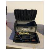 20-In. Metal Tool Box With Tray and Tools