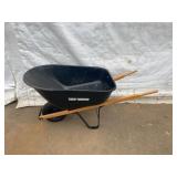True Temper Single Wheel Steel Wheelbarrow