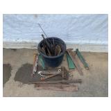 Rusty Metal Brackets and Hinges Lot