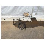Three Metal Plant Stands