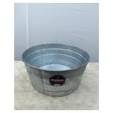 Pair of Behrens 17 Gal Galvanized Metal Tub