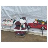 Metal Christmas Yard Decorations Set of 3