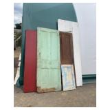 5 Assorted Salvaged Wooden Doors