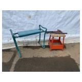 Garden Kneeler, Small Bench, Hammer & Pry Bar