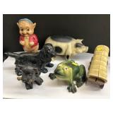 Cast Metal Still Banks & Figurines