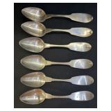 (6) Coin Silver Spoons