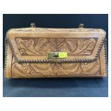 Vintage Tooled Leather Purse