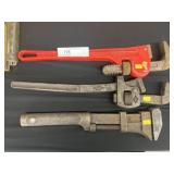 (3) 18" Pipe Wrenches