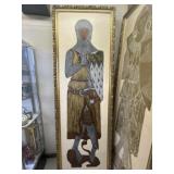 Gilt Framed English Brass Rubbing