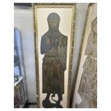 Gilt Framed English Brass Rubbing