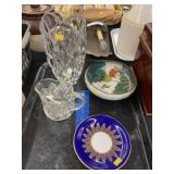 Waterford Crystal Vase w/ Dec. Chinaware