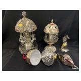 Silver Plate Musical Carousels & Ornaments