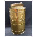 Brass Screw Top Canister