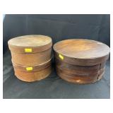 (3) Wood Pantry Boxes