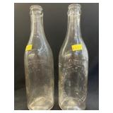 (2) Bube Brewery Embossed Bottles