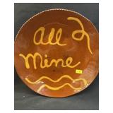 Breininger Redware Plate