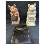 Cast Metal & Marietta Bookform Still Banks