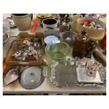 Cookie Cutters w/ Ornaments & Silver Plt. Platter