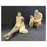 (2) Willow Tree Figurines
